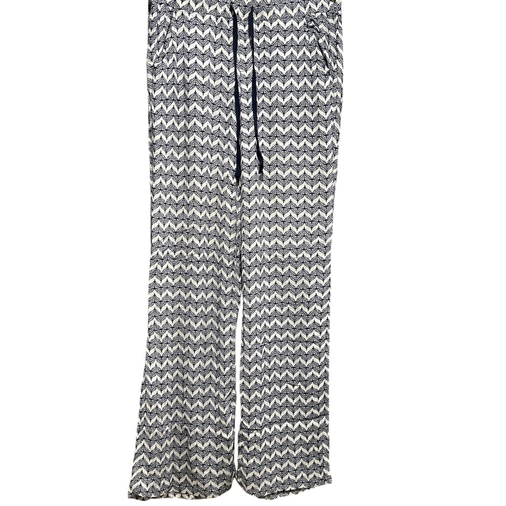 Democracy Navy and White Chevron Pants